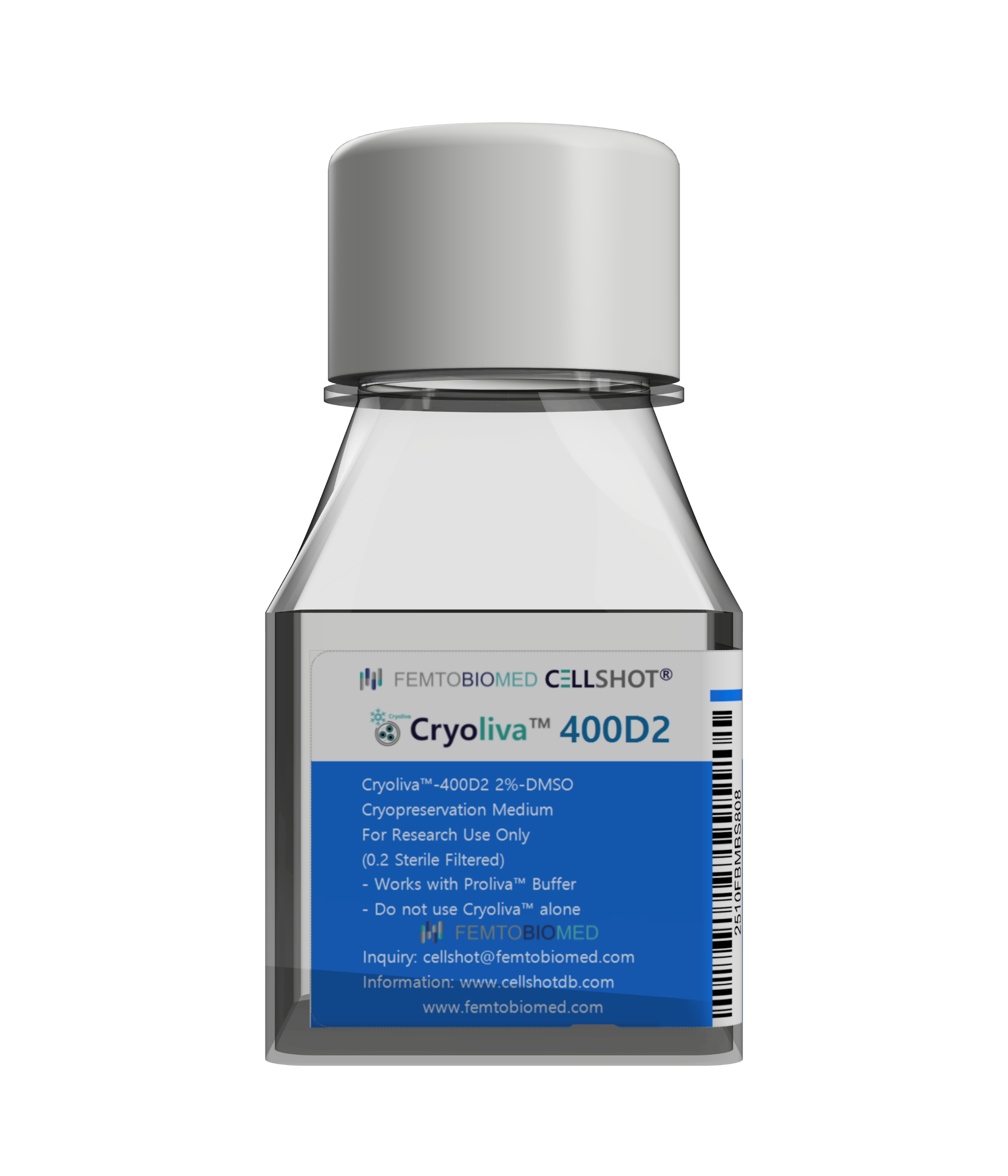 CellShot Cryoliva Bottle